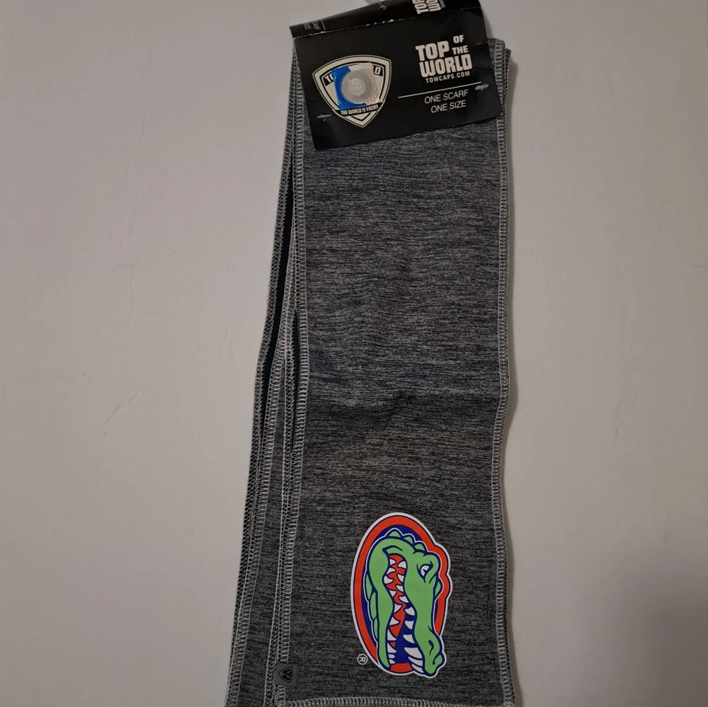 Florida Gators Sports Scarf Grey Black Purple Yellow Unisex One Size New